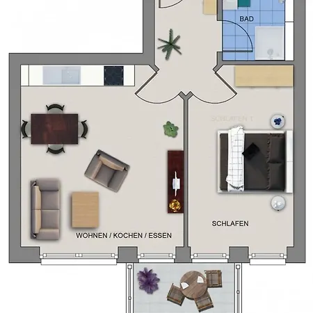 Haus Ebenezer 102 Blumenduft Appartement Büsum