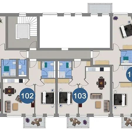 Appartement Haus Ebenezer 102 Blumenduft *